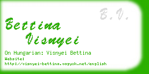 bettina visnyei business card